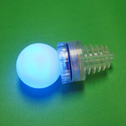 Alta PVC blanco brillante, METAL LED Material clave linterna de cadena para regalos promocionales