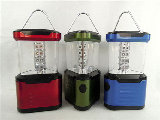 0,5 Luces que acampan al aire libre del plástico 24 LED de W con 4 * batería de D, 100LM