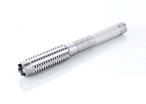 antorcha de aluminio de la policía LED de la emergencia del skidproof 5W con la superficie del nudo