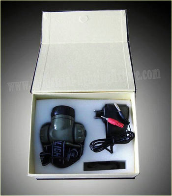 Faro recargable 14000MCD a prueba de choques, LED a prueba de mal tiempo Headtorch de 1 vatio LED