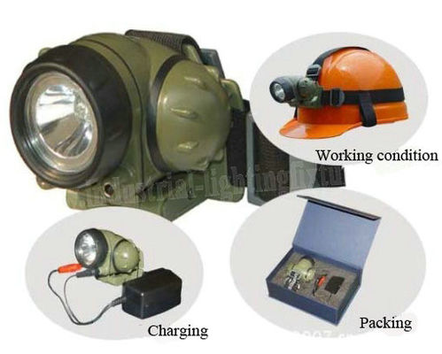 Faro recargable impermeable de alta intensidad de 3 vatios LED para el bombero
