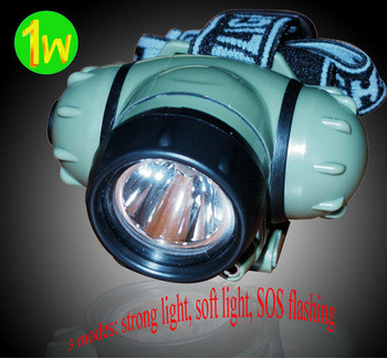 Antorcha industrial de la cabeza del LED, faros del CREE LED de 3 vatios para acampar