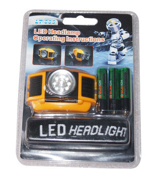 Batería seca LED Headtorch/faro de la emergencia con 9 LED IP54