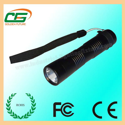 Linterna recargable del CREE LED de 3 vatios, aluminio llevado táctico de la linterna DC4.5V