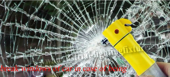 Emergencia de coche Led amarillo conducido recargable linterna con 9 LEDs