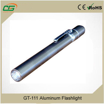 Linterna portátil 2pcs 1.5V AAA, linternas llevadas recargables de la antorcha del aluminio LED