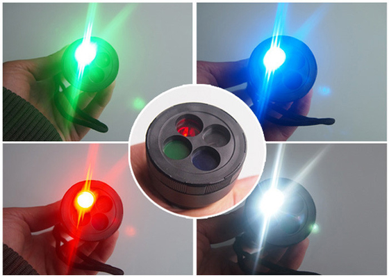 4 linterna de LED fuerte al aire libre del CREE del color 170 lm con el interruptor de modo 3