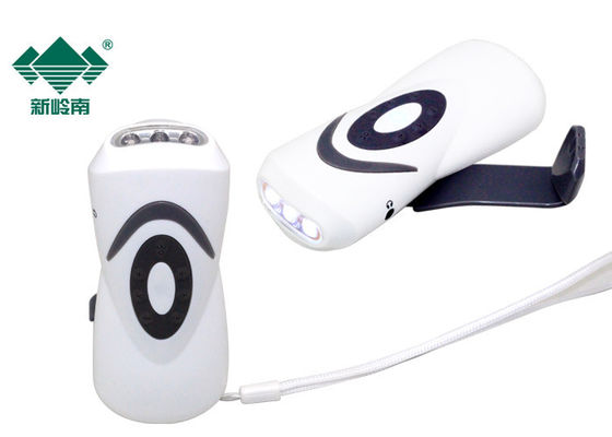 Compacta linterna llevada pequeña manivela para el teléfono, linterna recargable llevada