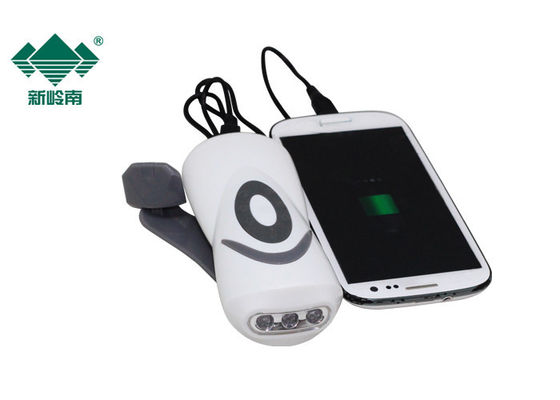 Compacta linterna llevada pequeña manivela para el teléfono, linterna recargable llevada