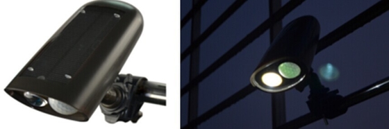 La yarda solar del Cree 250lm LED se enciende, las lámparas llevadas soporte de la pared de la antorcha de 2W LED