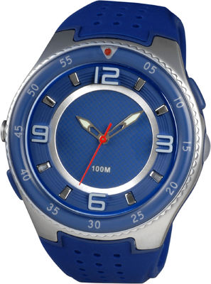 Relojes análogos deportivos redondos para hombre con resistente de agua llevada de la antorcha y del 100m