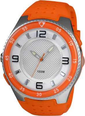Relojes análogos deportivos redondos para hombre con resistente de agua llevada de la antorcha y del 100m