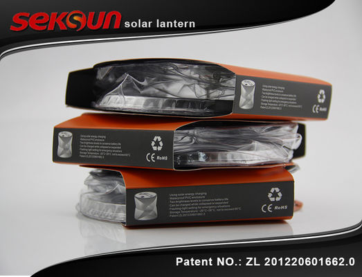 La linterna solar recargable llevó la luz que acampaba con alto eficiente