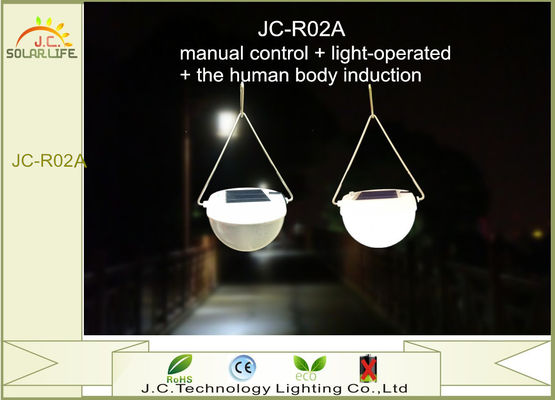 Luces que acampan accionadas solares ahorros de energía IP55 con el panel policristalino del silicio