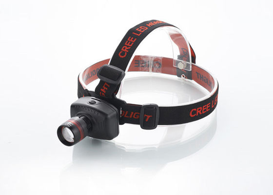 Antorcha 180LM de la cabeza del enfoque LED con el anillo rojo, faro recargable para correr