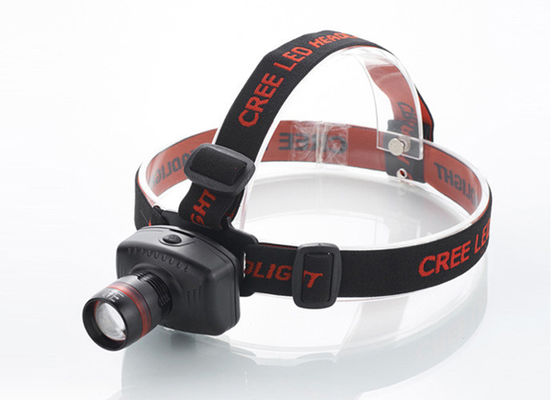 Antorcha 180LM de la cabeza del enfoque LED con el anillo rojo, faro recargable para correr