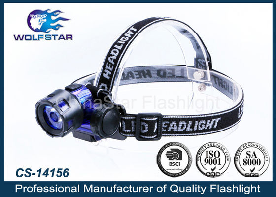 antorcha de la cabeza del LED de alta potencia de 3W LED PMMA LEN con 3 pilas AAA de x