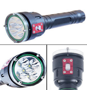 5 llevó la alta linterna que se zambullía llevada subacuática de la antorcha el 100m de la zambullida del lumen LED